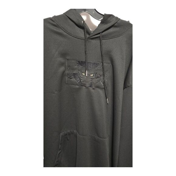 Naruto Embroidered Stich Black Hoodie XL Oversized - Picture 3 of 6